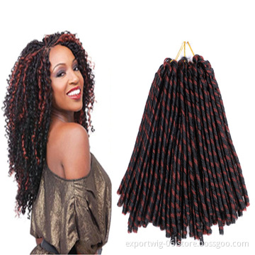 Soft Faux Locs Crochet Hair Synthetic Jumbo Soft Locs Braiding Hair Extensions Soft Dreadlock Brown Black Thick Full
